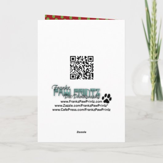 クリスマスフォトツリーのお洒落追加 シーズンカード (裏面)