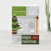 クリスマスフォトツリーのお洒落追加 シーズンカード (正面)