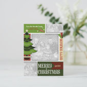 クリスマスフォトツリーのお洒落追加 シーズンポストカード (スタンド正面)