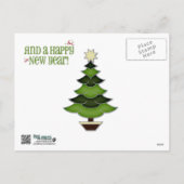 クリスマスフォトツリーのお洒落追加 シーズンポストカード (裏面)