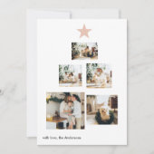 クリスマスフォトツリー|パステルピンク |ハッピーホリデー (正面)