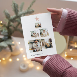 クリスマスフォトツリー|パステルピンク |ハッピーホリデー