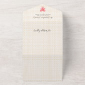 クリスマスフォトトリフォールドバーカートすべて1枚のカード オールインワン招待状 (外側)