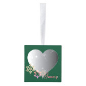 クリスマスフォトハートフレームキューブオーナメント キューブオーナメント (右)