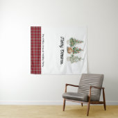 クリスマスフォトバックドロップ写真ブースパーソナライズされた タペストリー (インサイチュ(横))