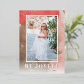 クリスマスフォトバラシルバー 箔シーズンカード (立ち正面)