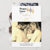 クリスマスフォトバンドルオブジョイ誕生 案内状 (正面/裏面)