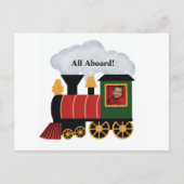 クリスマスフォトパーソナライズされたのトレーニング ポストカード (正面)