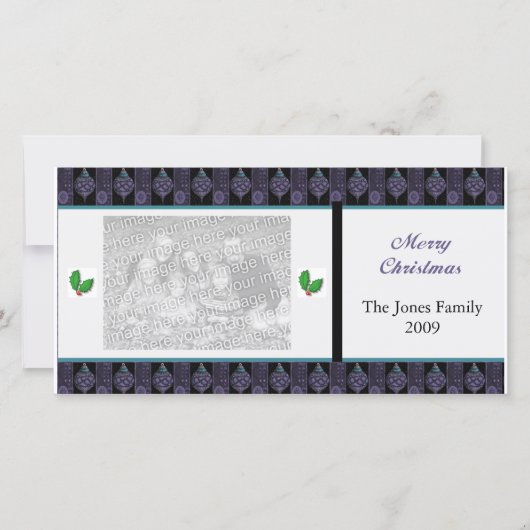 クリスマスフォトパーソナライズされたカード シーズンカード (正面)