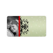 クリスマスフォトビースワール住所 シール- ラベル (正面)