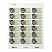 クリスマスフォトビースワール住所 シール- ラベル (フルシート)