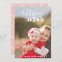 クリスマスフォトピンクのパターンバック