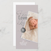 クリスマスフォトピース愛の喜び シーズンカード (正面/裏面)