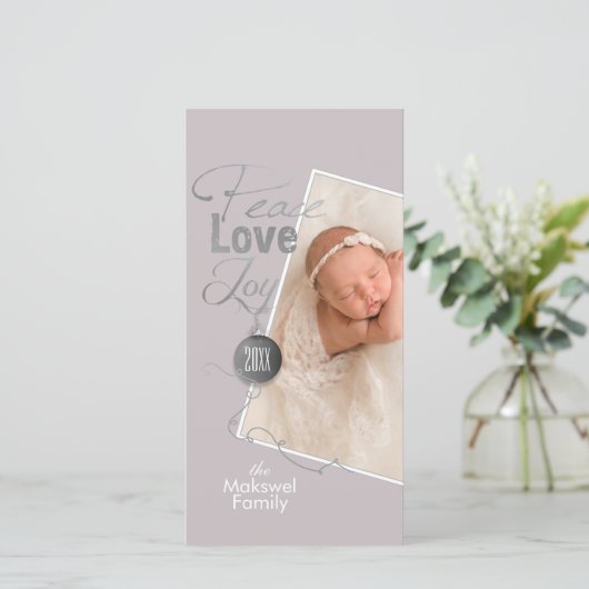 クリスマスフォトピース愛の喜び シーズンカード (スタンド正面)