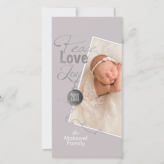 クリスマスフォトピース愛の喜び シーズンカード (正面)