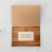 クリスマスフォトファミリー素朴名木畳 シーズンカード (内部)