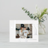 クリスマスフォトファミリー |シルバージョイポストカード 箔シーズンポストカード (立ち正面)