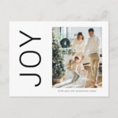 クリスマスフォトファミリー |ジョイシンプルホリデー ポストカード (正面)