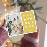 クリスマスフォトファミリー |ハッピーホリデーズイエロー ポストカード<br><div class="desc">クリスマスフォトファミリー |ハッピーホリデーズイエロー</div>