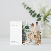 クリスマスフォトファミリー |ハッピーホリデー ポストカード (スタンド正面)