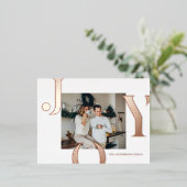 クリスマスフォトファミリー |バラ金ゴールドジョイポストカード 箔シーズンポストカード (立ち正面)