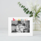 クリスマスフォトファミリー |ベカラフルーメリー ポストカード (スタンド正面)