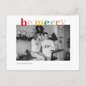 クリスマスフォトファミリー |ベカラフルーメリー ポストカード (正面)