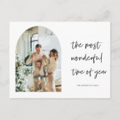 クリスマスフォトファミリー |素敵な休日 ポストカード (正面)