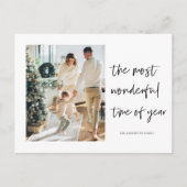 クリスマスフォトファミリー |素敵な休日 ポストカード (正面)