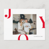 クリスマスフォトファミリー | Red Joyはがき ポストカード (正面)