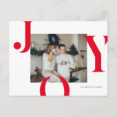 クリスマスフォトファミリー | Red Joyはがき ポストカード (正面)