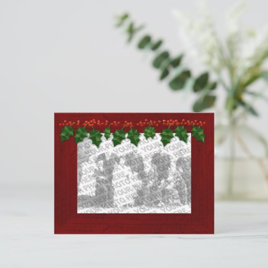 クリスマスフォトフレームはがきを追加 シーズンポストカード (スタンド正面)