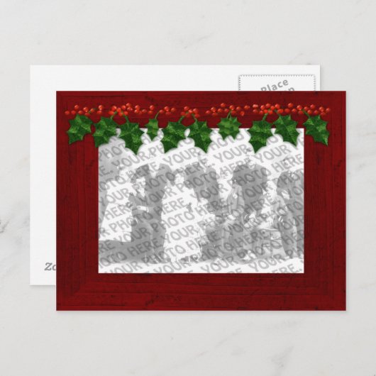 クリスマスフォトフレームはがきを追加 シーズンポストカード (正面/裏面)