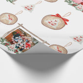 クリスマスフォトフレーム&オーナメントラッピング紙 ラッピングペーパー (角)