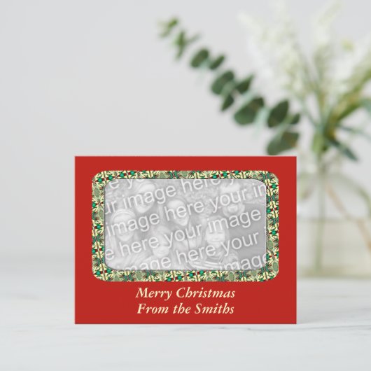 クリスマスフォトフレーム シーズンポストカード (スタンド正面)