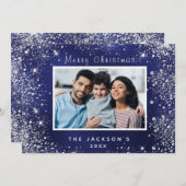 クリスマスフォトブルーの銀の輝き (正面/裏面)