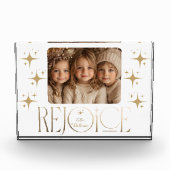 クリスマスフォトブロックを喜ぶ フォトブロック (正面)