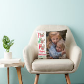 クリスマスフォトホホホホホー漫画トナカイ白 クッション (椅子)