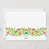 クリスマスフォトホリデーカードでの愛 シーズンカード (裏面)