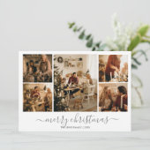 クリスマスフォトホリデーカード（シルバー） シーズンカード (スタンド正面)