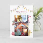 クリスマスフォトホリデーカード、写真クリスマス シーズンカード (スタンド正面)