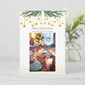 クリスマスフォトホリデーカード、写真クリスマス シーズンカード (スタンド正面)