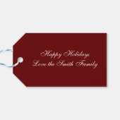 クリスマスフォトホリデーギフトラベル ギフトタグ (裏面横)