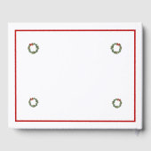 クリスマスフォトホリデーズニューイヤーリースカスタム ゲストブック (裏面)