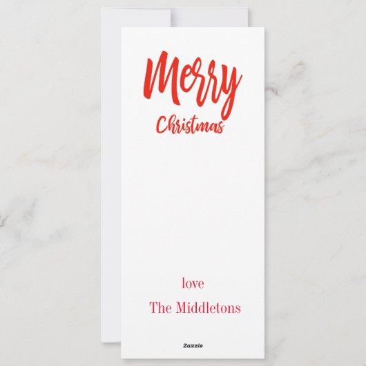 クリスマスフォトホリデーホリーリース メリー シーズンカード (裏面)