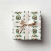 クリスマスフォトホリデー ラッピングペーパー