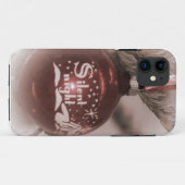 クリスマスフォトホリデーiPhoneケース Case-Mate iPhoneケース (裏面(横))