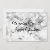 クリスマスフォトホワイト《写真》ぼけ味赤フレーム シーズンカード (裏面)