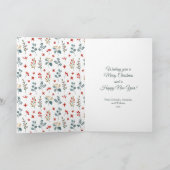 クリスマスフォトホープ喜び愛ユーカリ植物学 シーズンカード (内部)