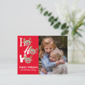 クリスマスフォトホーホーホトナカイ赤ノベルティ シーズンカード (スタンド正面)